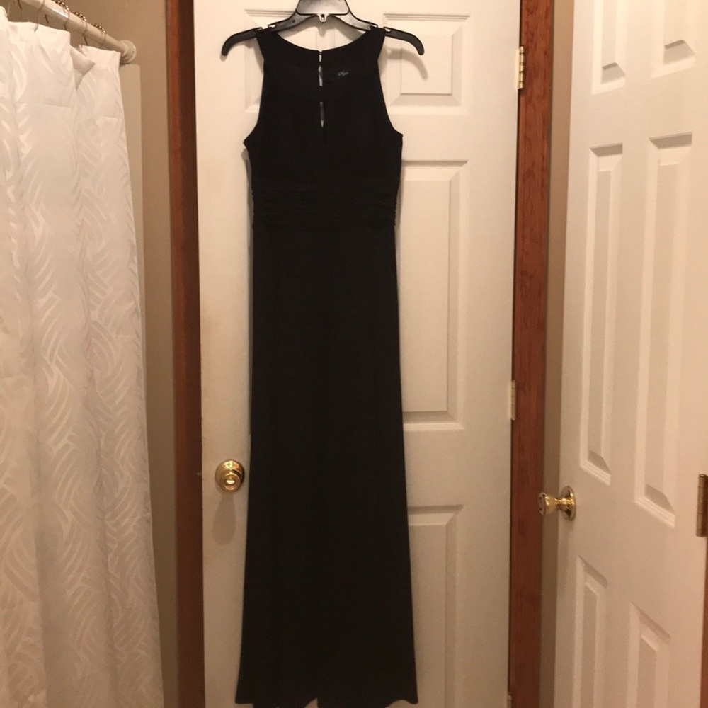 black evening gown